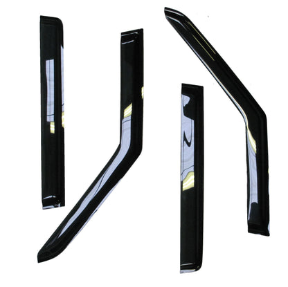 Window Wind Deflector kit - Smoked - for Land Rover Discovery 3 & 4