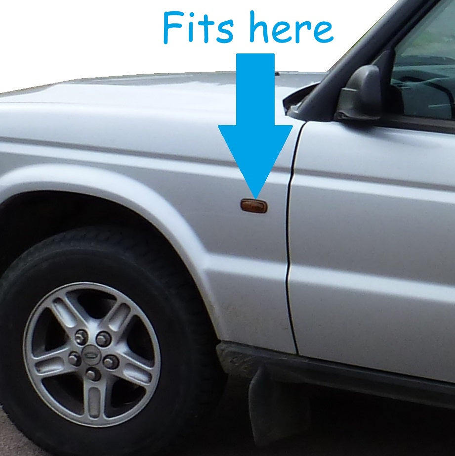 Side Repeaters (Pair) - LED - Clear - for Land Rover Discovery 2