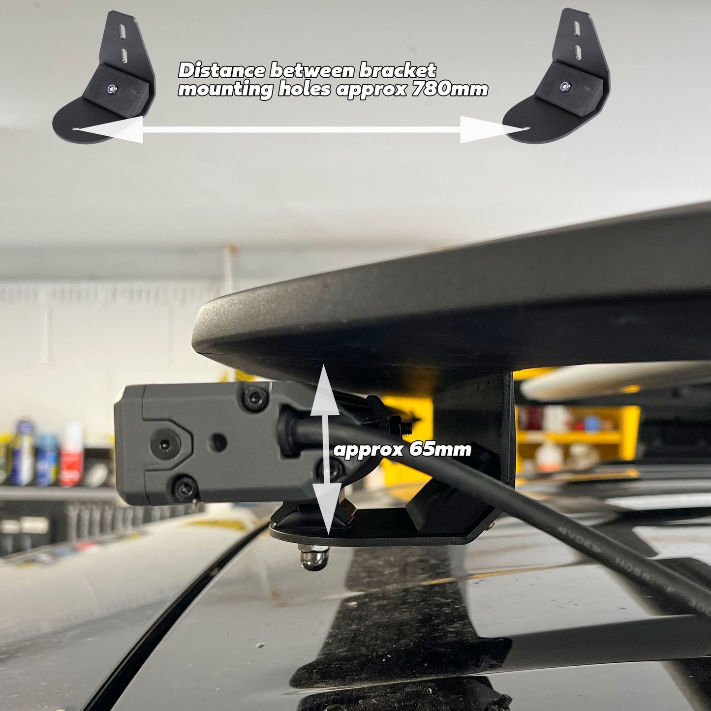 Roof Rack Lightbar Mount Kit for the Land Rover Defender L663
