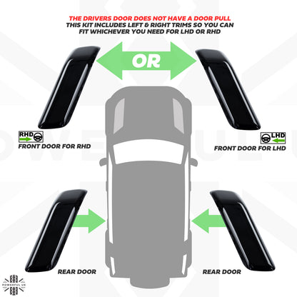 Interior Trim Kit for Land Rover Defender L663 - Gloss Black