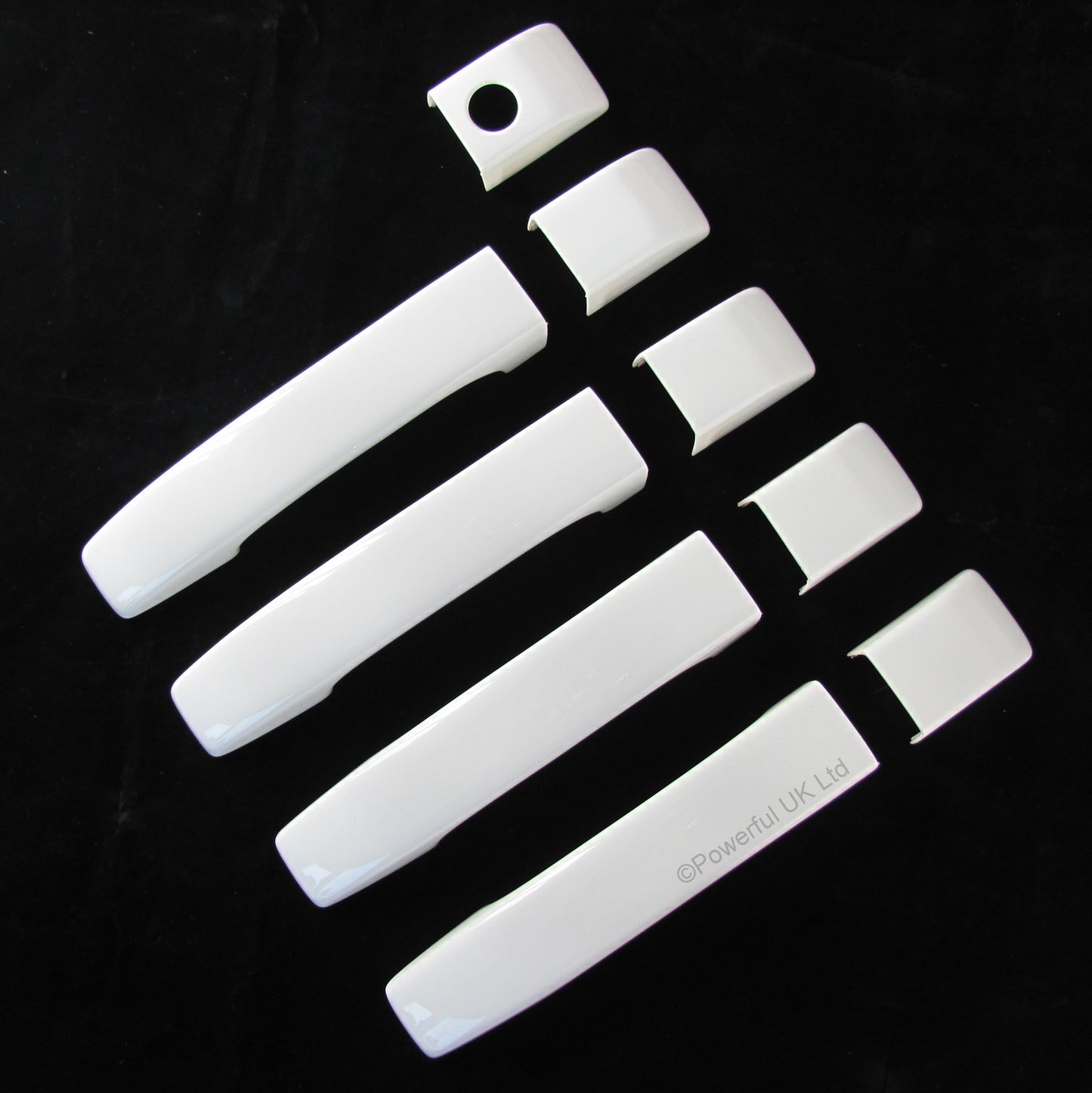 Door Handle Covers (9pc set) for Range Rover L322 -  Alaska White