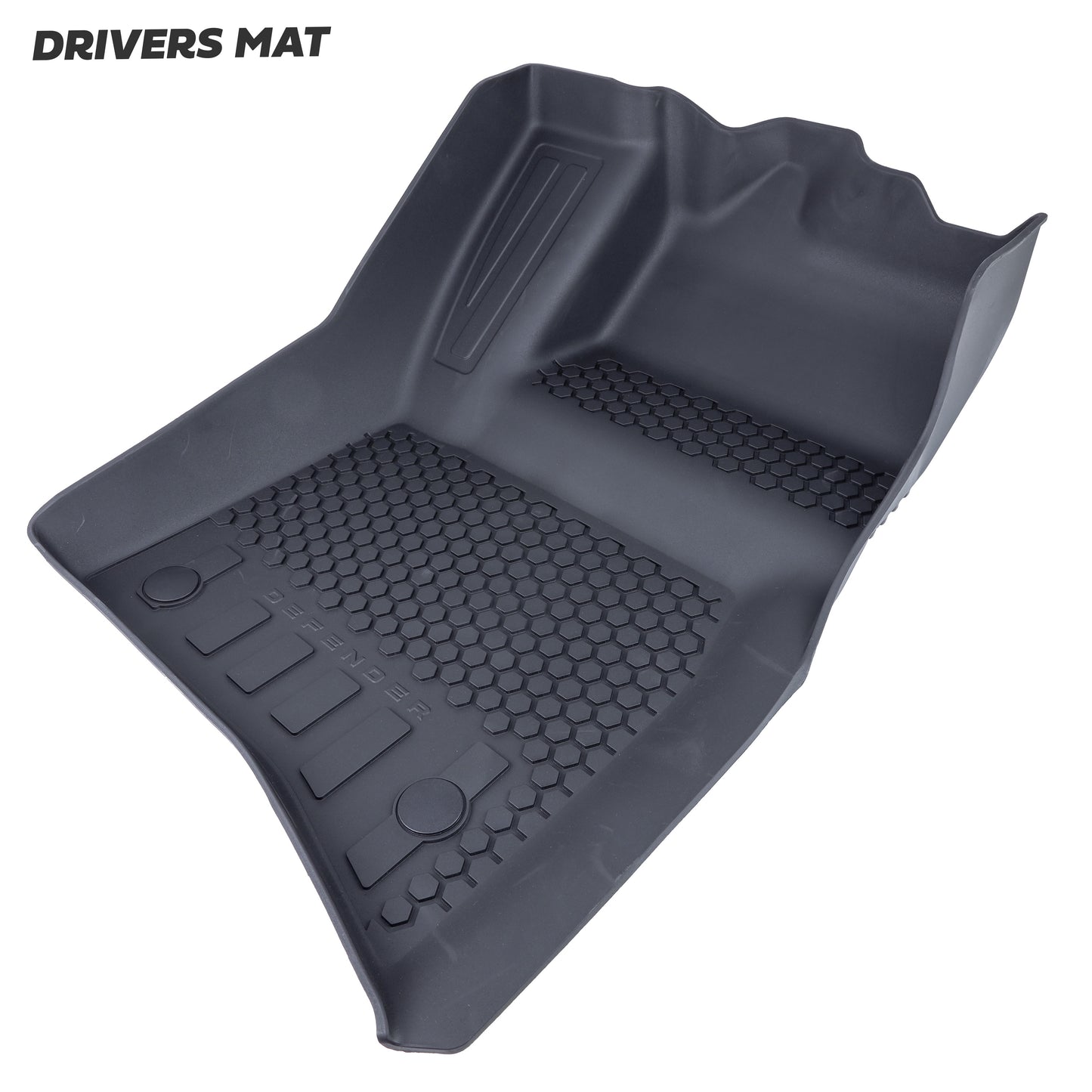 Rubber Floor Mat Set - Genuine - for Land Rover Defender L663(110 models) - RHD - 5 seat