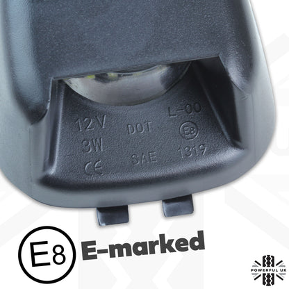 Rear Number Plate Lights (Pair) - Late Type - LED - Nissan Navara D40