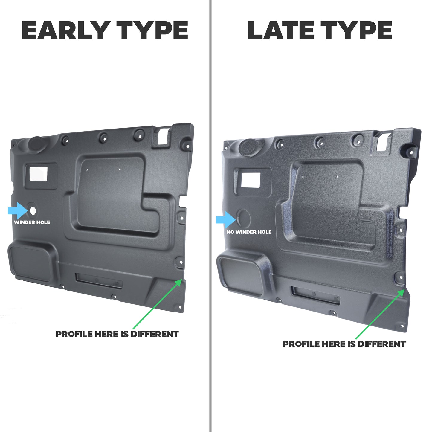 Door Card Upgrade Kit for Land Rover Classic Defender - Early Type