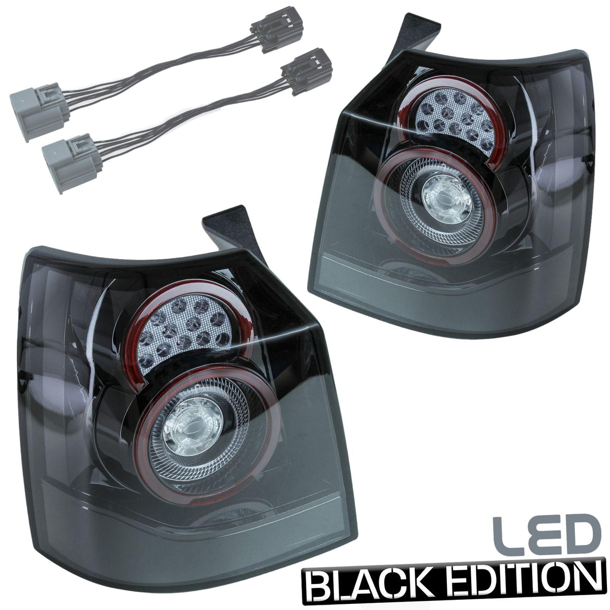 Black LED Rear lights for Land Rover Freelander 2007-12