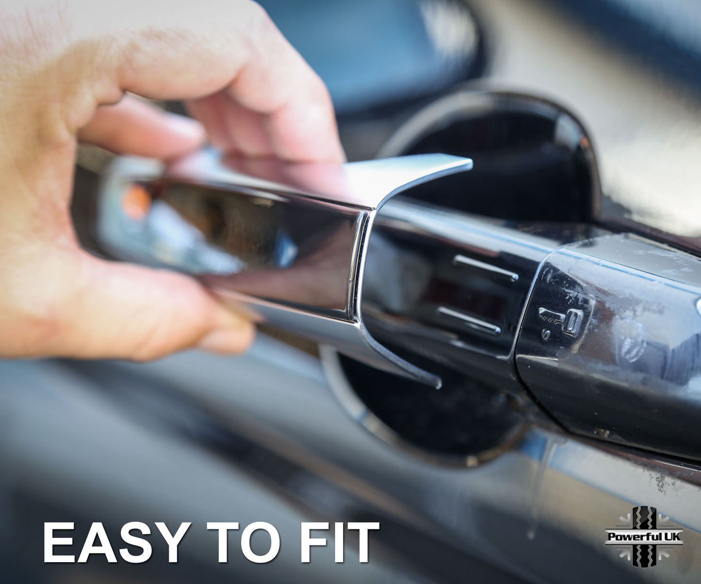 2pc "Autobiography Style" Door Handle Covers for Range Rover L405 - Silver/Chrome