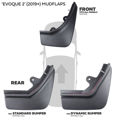 Front Mudflap Kit for Range Rover Evoque 2 L551 - Standard - Genuine