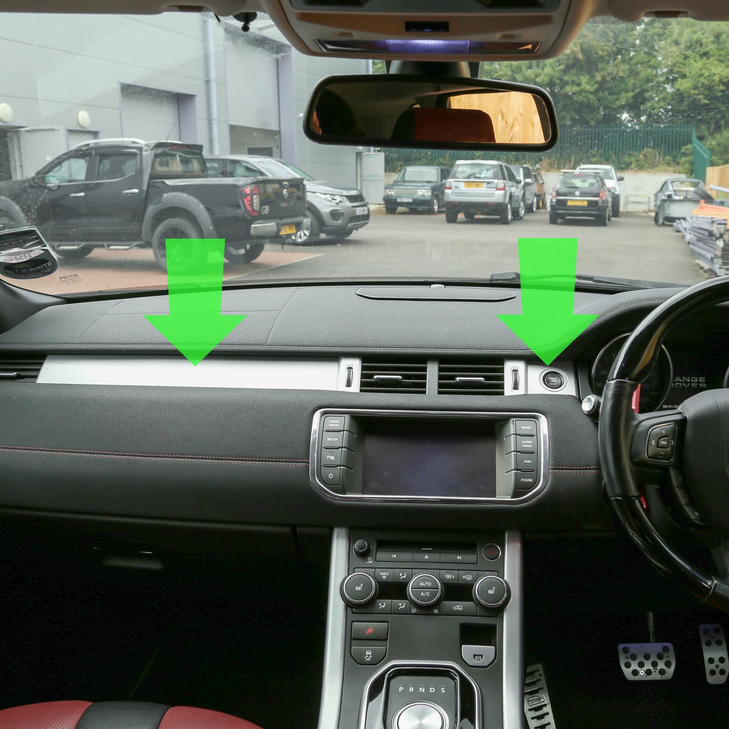 Satin Black Dash Insert Kit for Range Rover Evoque (2011-18) - RHD