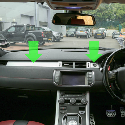 Satin Black Dash Insert Kit for Range Rover Evoque (2011-18) - RHD