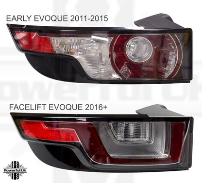 LH Genuine Rear Light Assembly for Range Rover Evoque 1 - Facelift