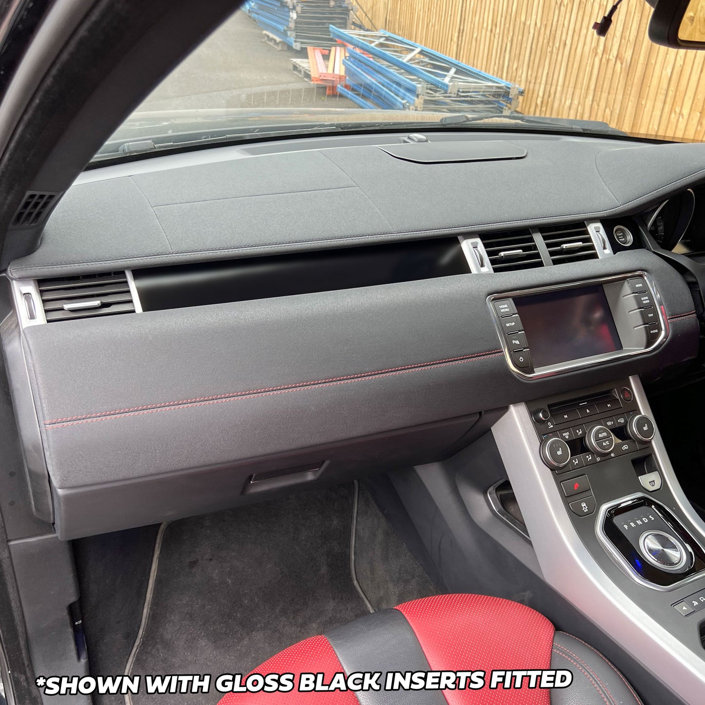 Satin Black Dash Insert Kit for Range Rover Evoque (2011-18) - RHD