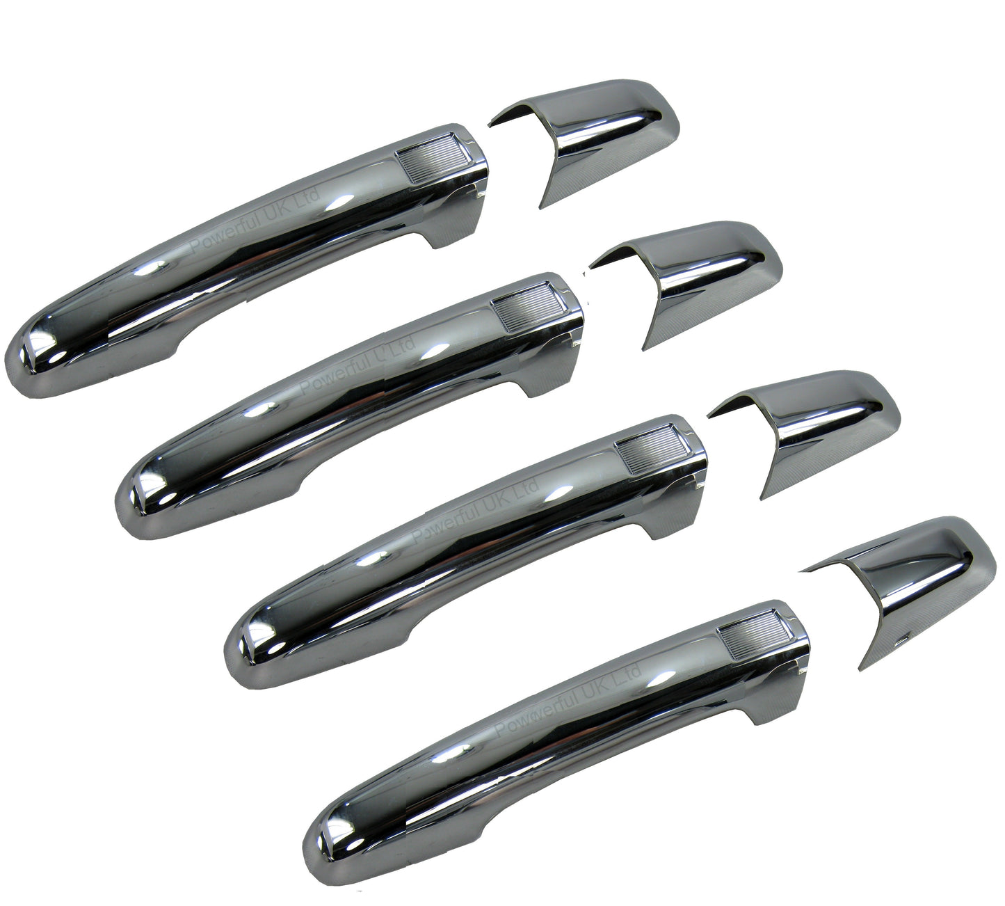 Chrome Door Handle Cover kit for Range Rover Evoque 5 door with Key Fob locking