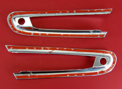 Rear Fog Lamp Surrounds for Range Rover Evoque L538 Dynamic Rear Bumper- Chrome