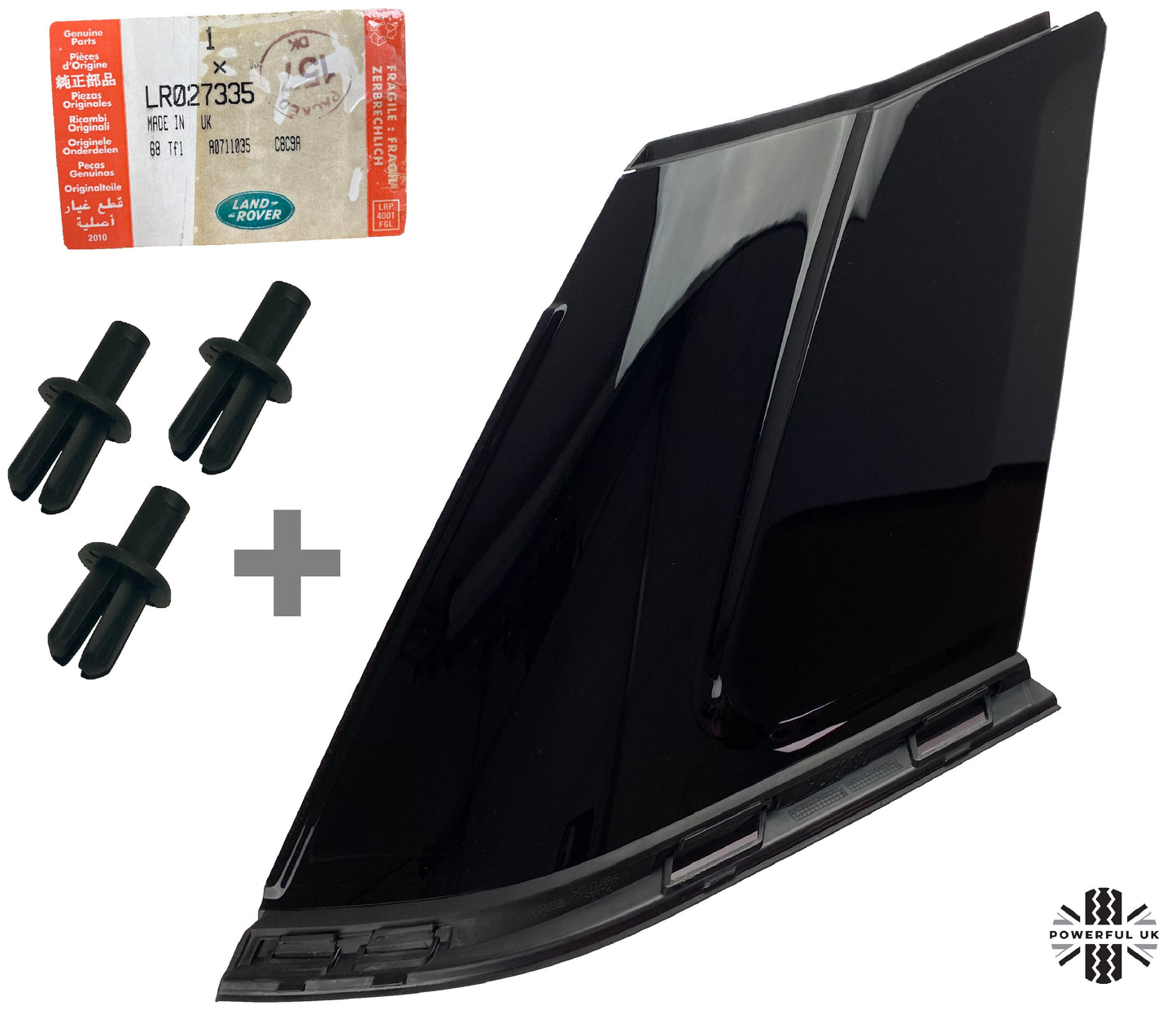 Genuine Black Right D Pillar Cover for Range Rover Evoque 3 Door