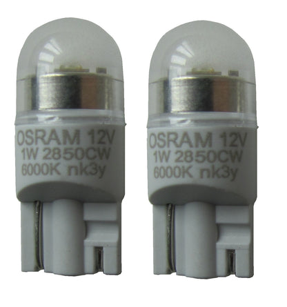 LED Rear Number Plate Light Bulb Upgrade - 2 pcs - White - for Range Rover Sport  L320