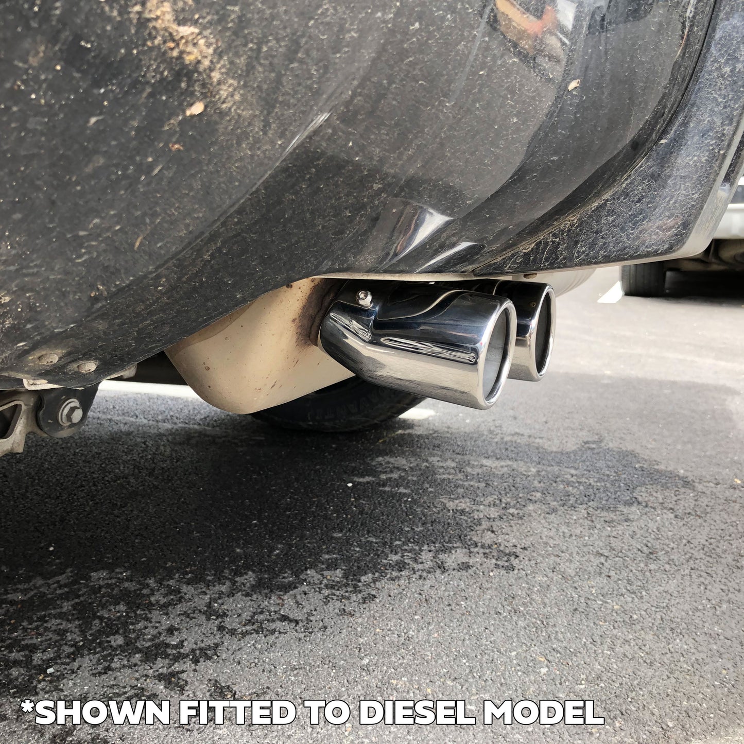 Exhaust Tips for Land Rover Defender L663 (for 55mm exhaust) - Stainless