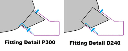 Exhaust Tips for Land Rover Defender L663 (for 55mm exhaust) - Technical Black