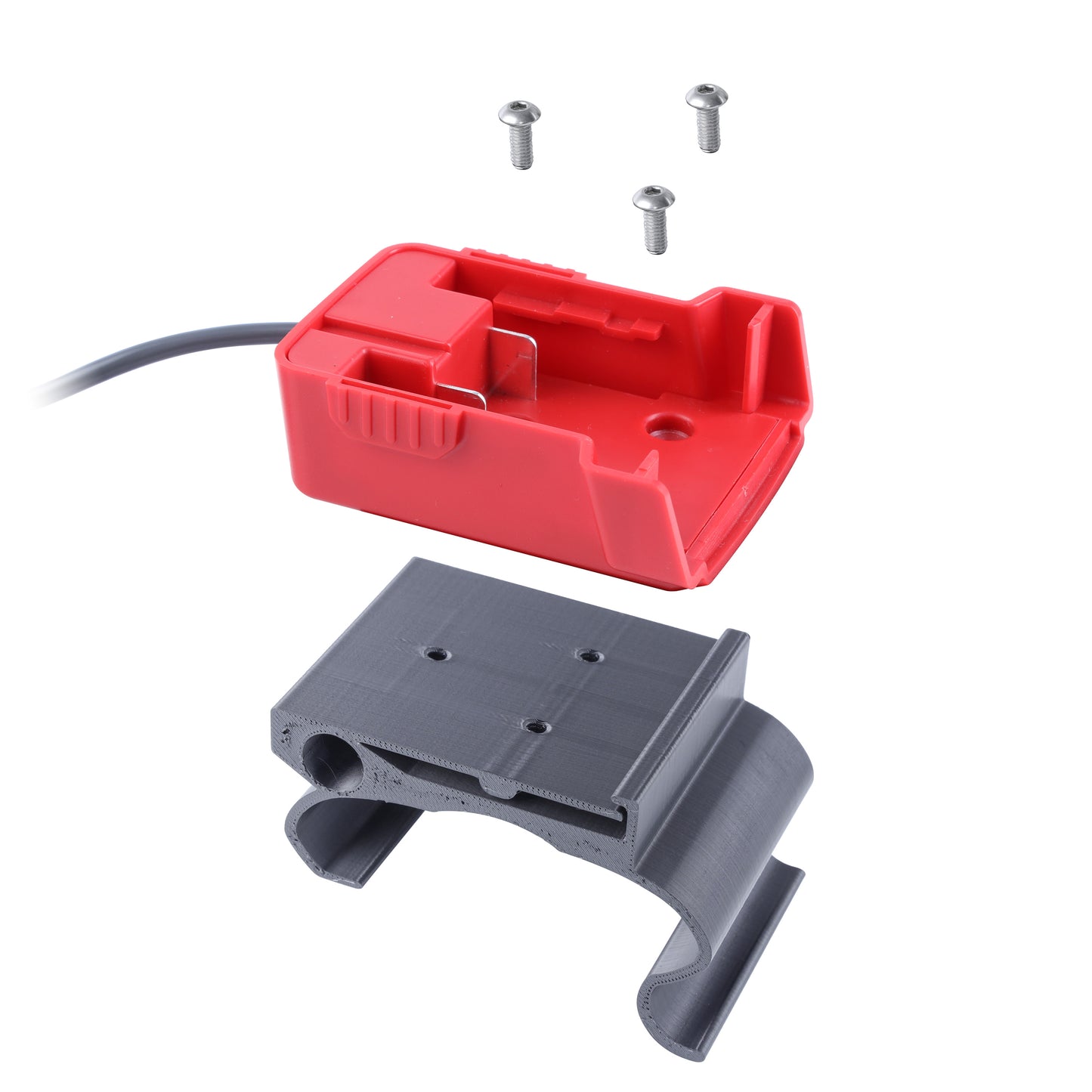 Milwaukee Battery Mount for Starlink Mini Land Rover Discovery 3/4 Cross Bars