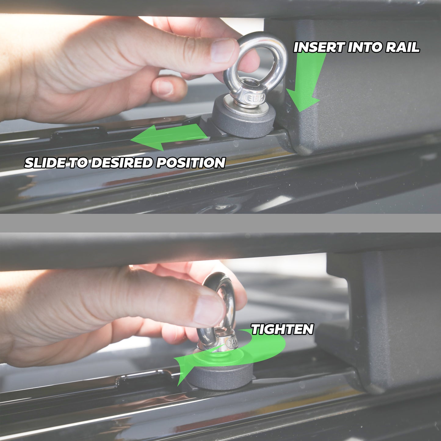 Roof Rail Eyelet Kit - for Land Rover Defender L663