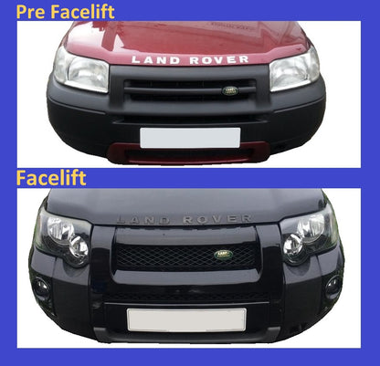 Front Light Guards - Black - for Land Rover Freelander 1 2005-07