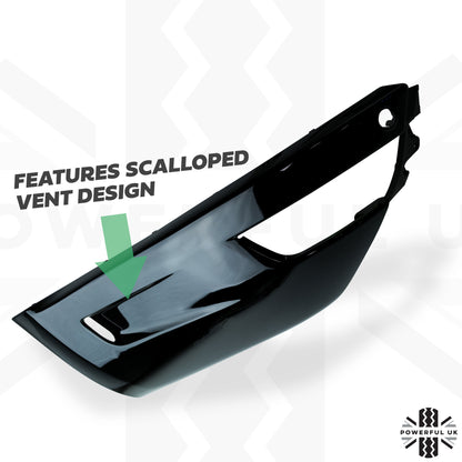 Rear Bumper Side Mouldings "R-Dynamic Design" for Range Rover Sport L494 (2014-17) - Gloss Black