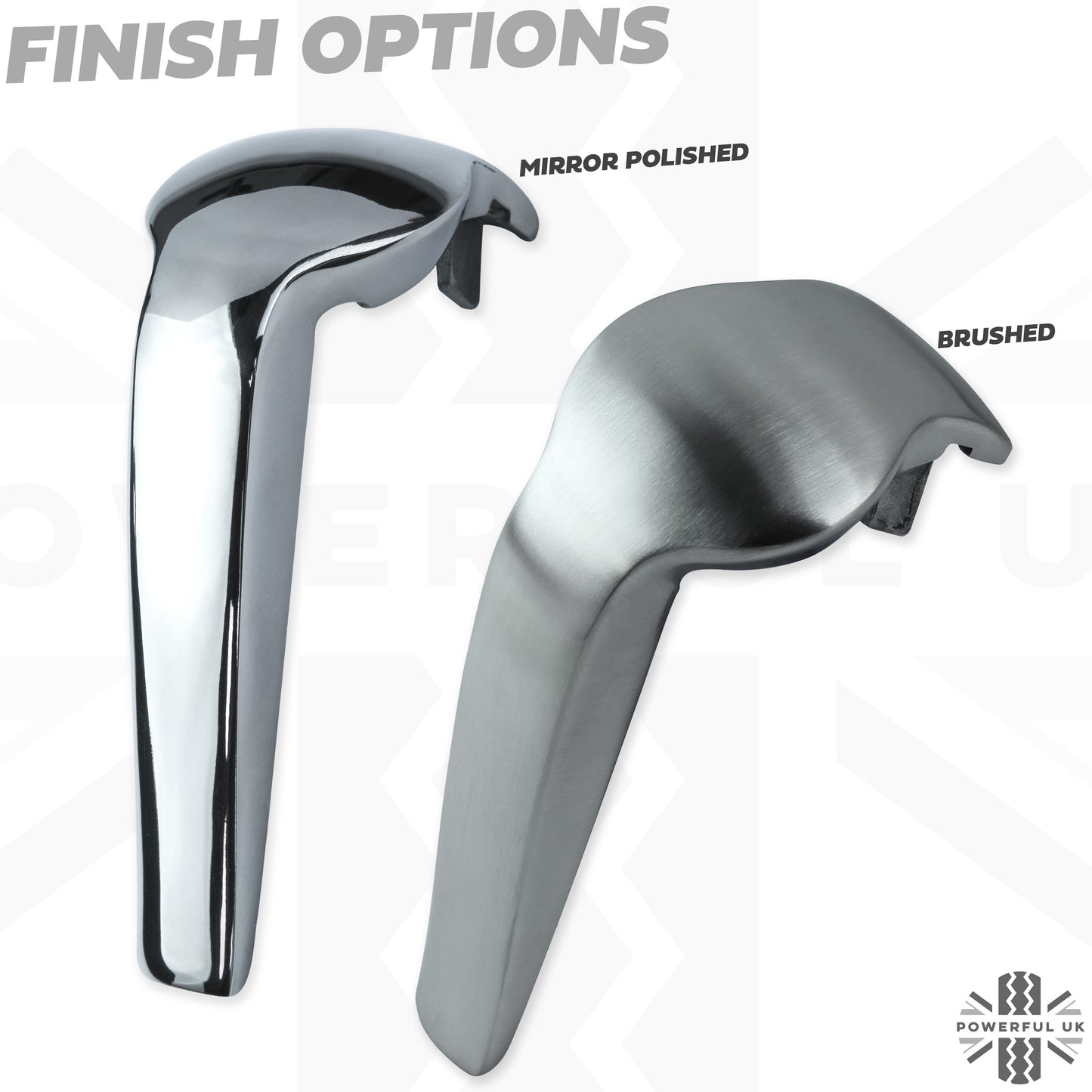 Gear Lever with Stainless Steel Insert for Range Rover L322 -  Polished Stainless