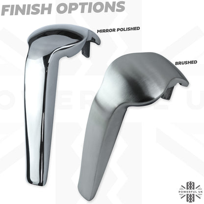 Gear Lever with Stainless Steel Insert for Range Rover L322 -  Polished Stainless