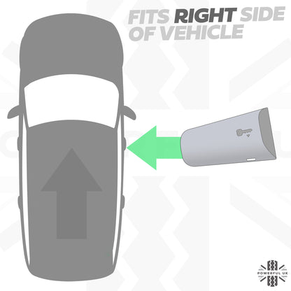 RIGHT Door Handle Key Piece for Land Rover Discovery 5 - Indus Silver