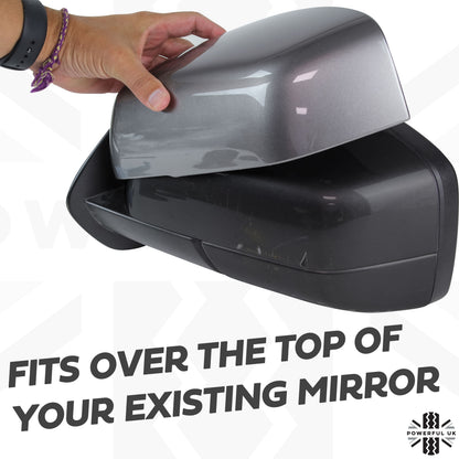 Top Half Mirror Covers for Land Rover Discovery 3 - Stornoway Grey