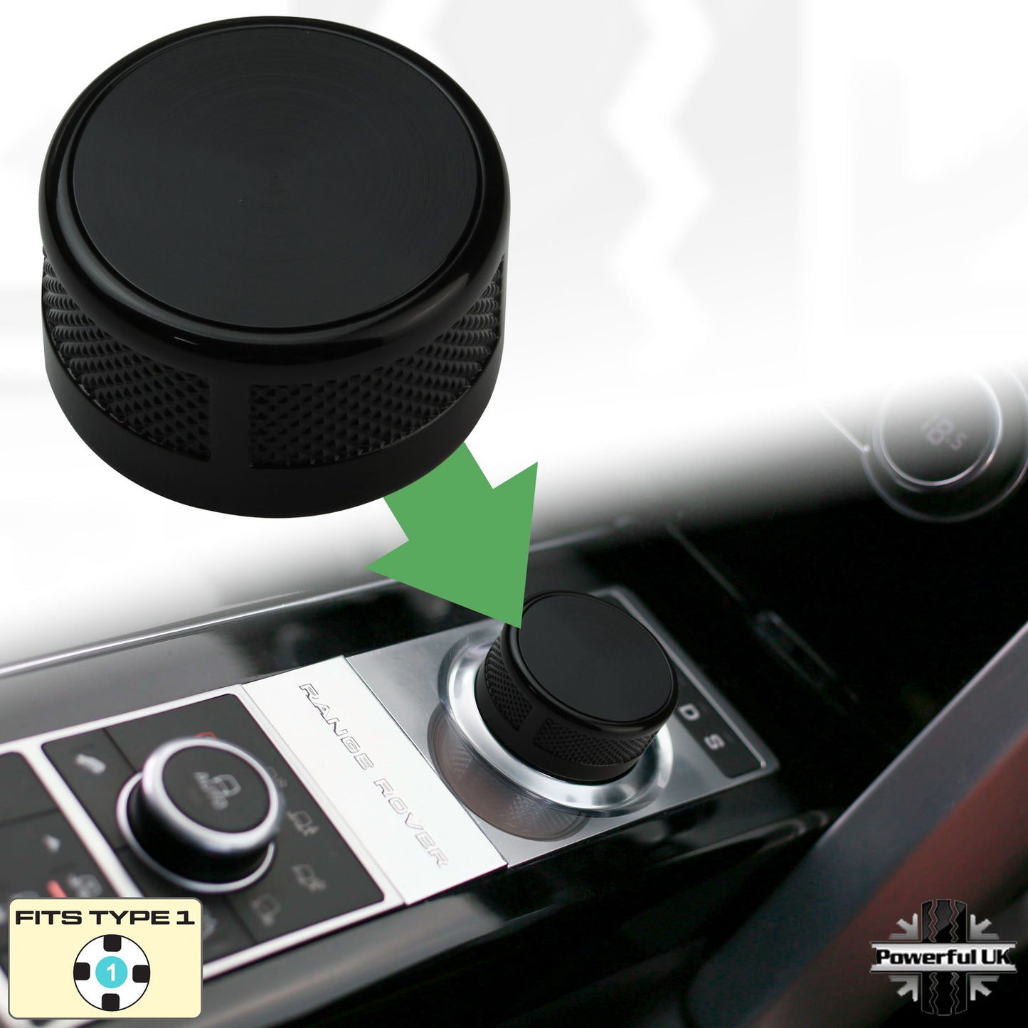 "Autobiography SVO Style" Gear Selector for Range Rover L405 - Black (Type 1)