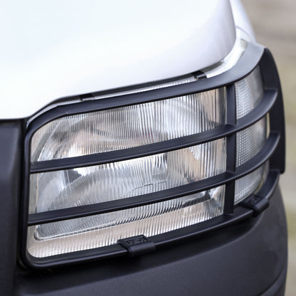 Front Light Guards - Black - for Land Rover Freelander 1 upto 2004