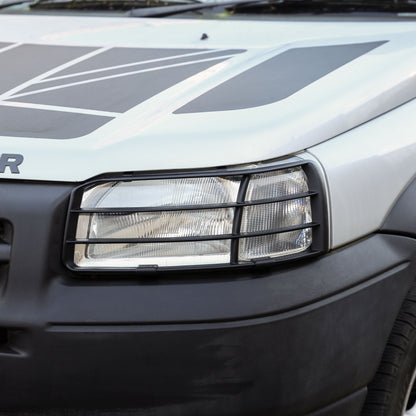 Front Light Guards - Black - for Land Rover Freelander 1 upto 2004