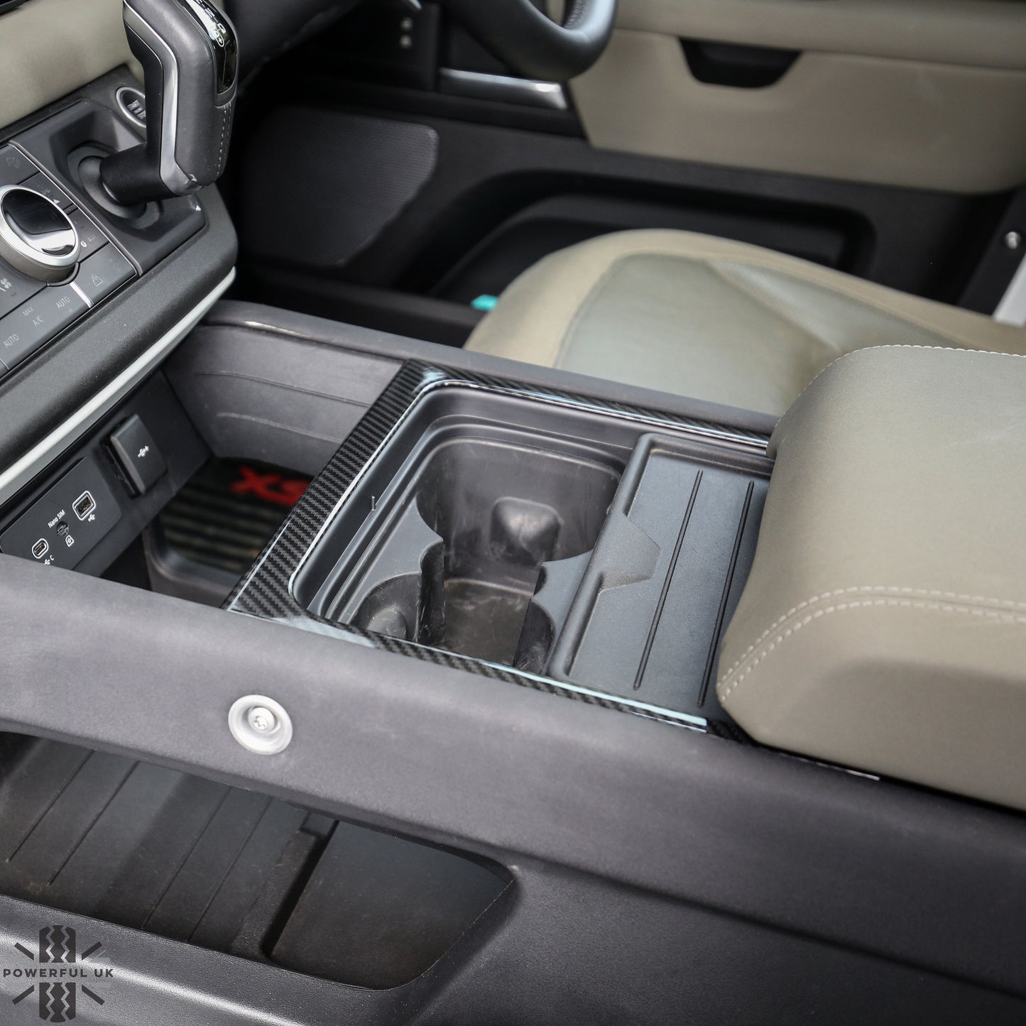 Centre Console Trim - Carbon Fibre - for Land Rover Defender L663