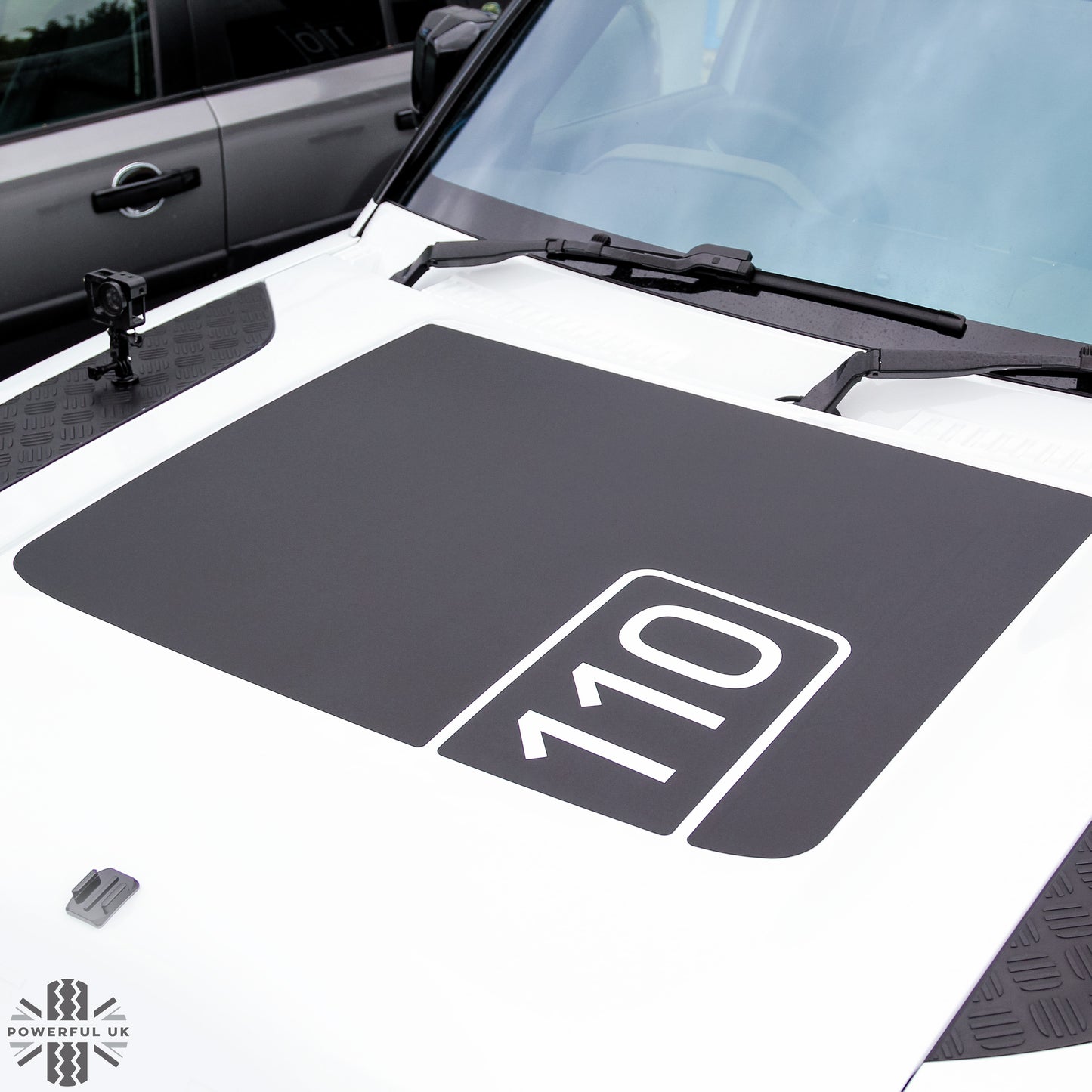 Bonnet Decal '90/110/130' - Genuine (shorter) for Land Rover Defender L663