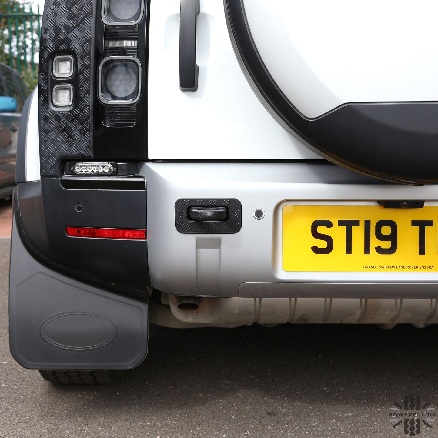 Tow Loop Surrounds Chequer Plate for Land Rover Defender L663 - Slim Type