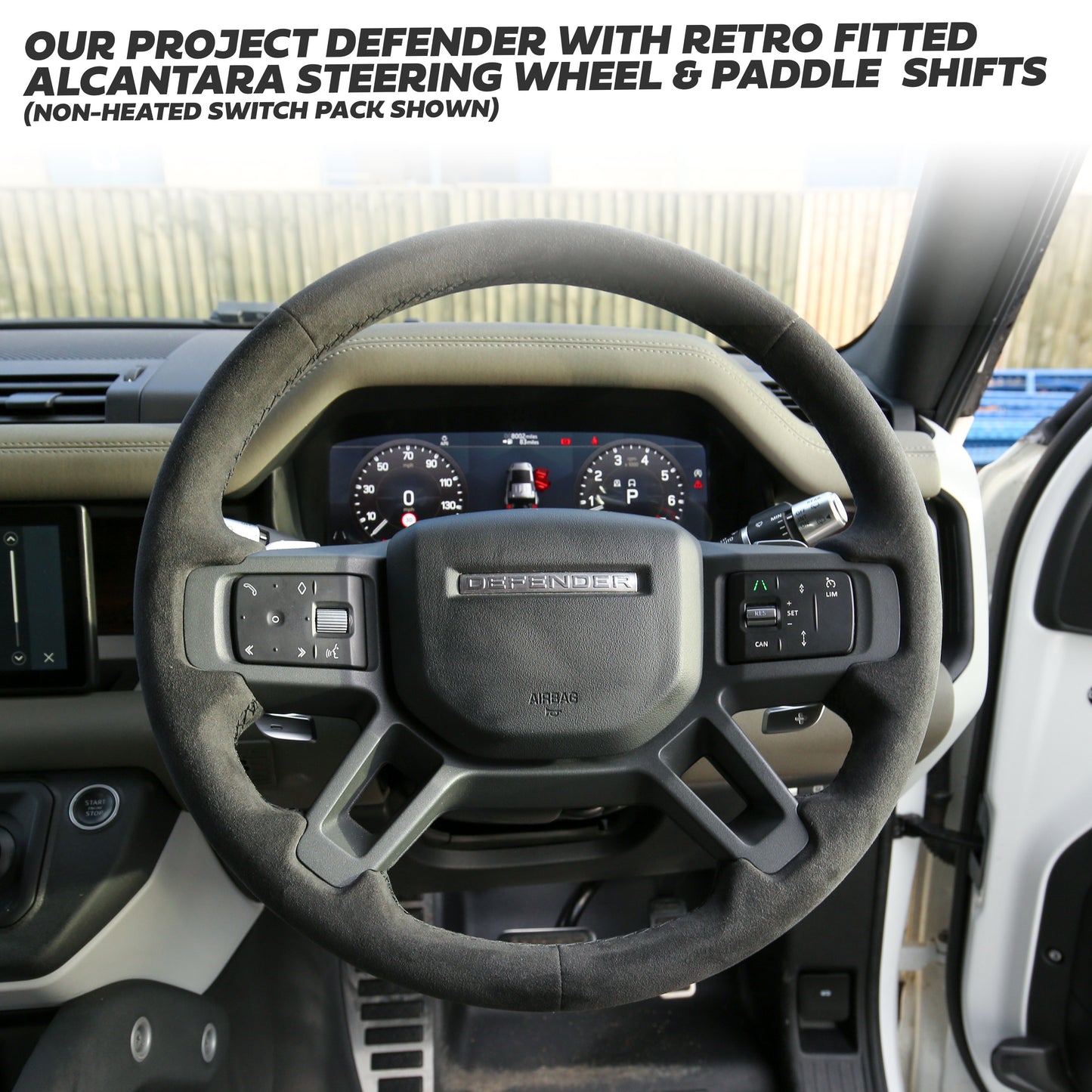 Paddle Shift Upgrade Kit for Land Rover Defender L663 - for Heated or non heated Wheel