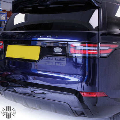 Tailgate Decal - Union Jack - Matt Black for Land Rover Discovery 5