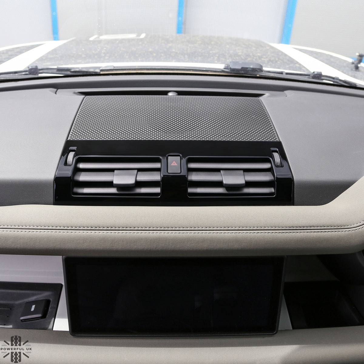 Centre Air Vent Cover Trim - Gloss Black - for Land Rover Defender L663