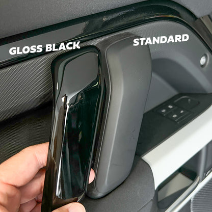 Interior Door Pull Finisher in Gloss Black for Defender L663 90 - RHD