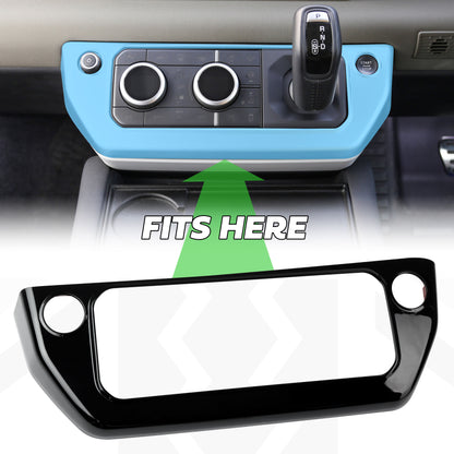 Centre Dash Cover Trim - Gloss Black - for Land Rover Defender L663