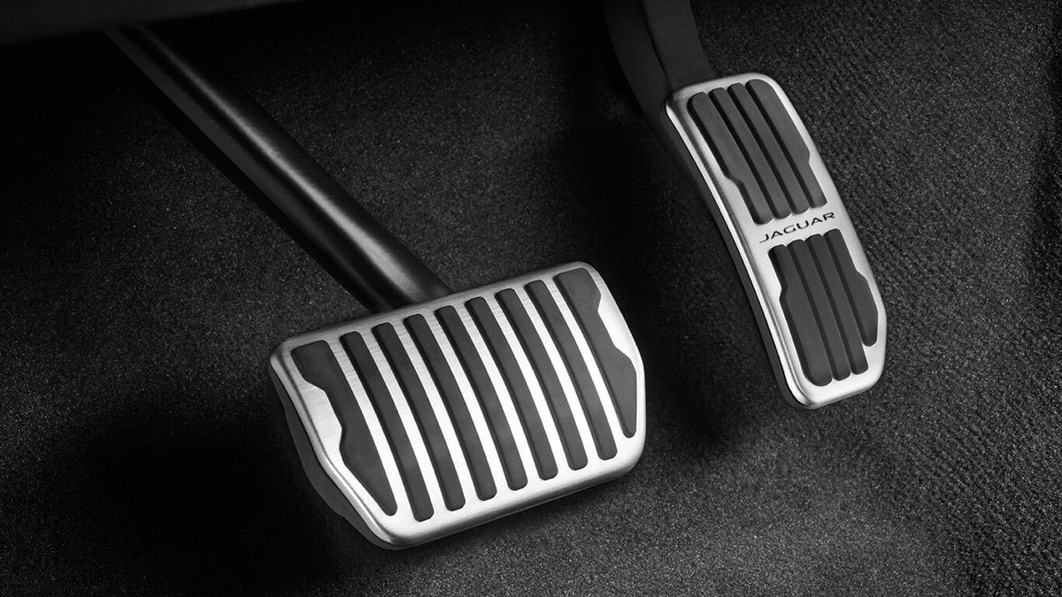 Foot Pedal Covers (With Logo) - Genuine - for Jaguar XF