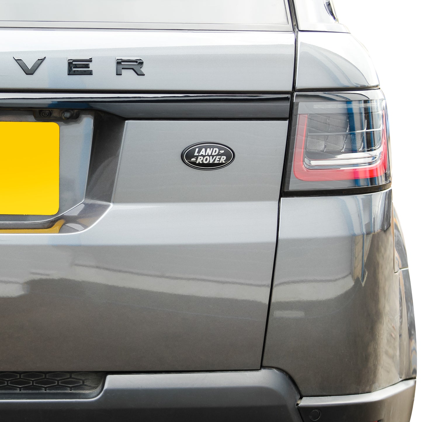 Black & Silver Badge on Gloss Black Plinth for Range Rover Sport L494