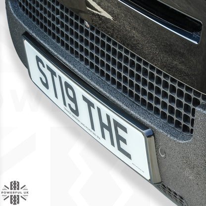 Front Number Plate Plinth for Land Rover Defender L663 - Black