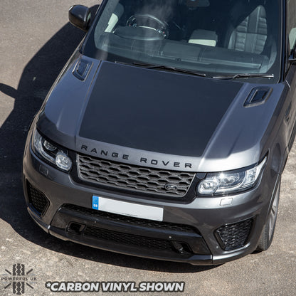 Bonnet Decal - Matt Black for Range Rover Sport L494 (2014-17)
