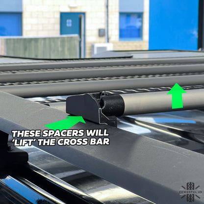 Roof Box Spacer/Fitting Kit for Land Rover Defender L663 Expedition Roof Rack (2020-24 rack)