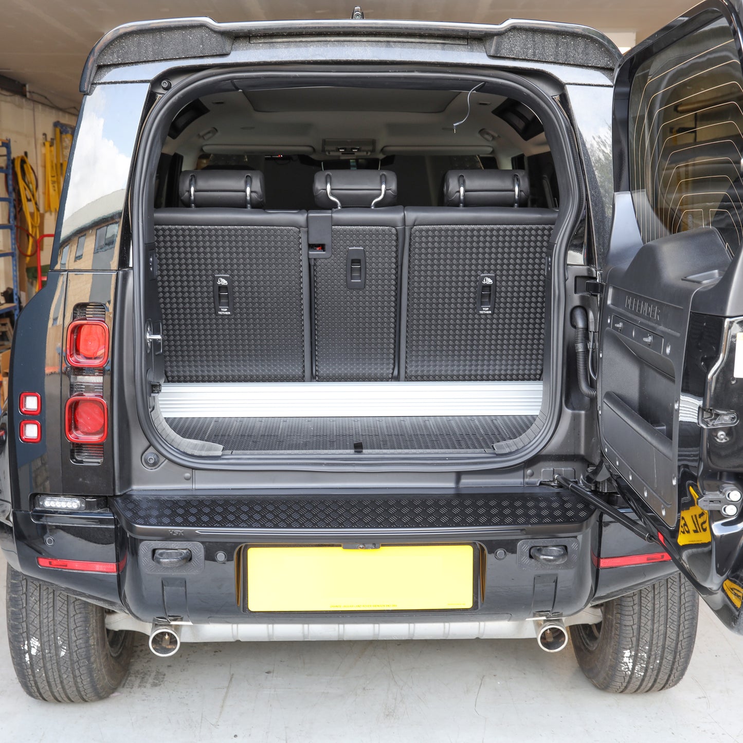 HSX Extended Rear Bumper Cover for Land Rover Defender L663 - Satin Black