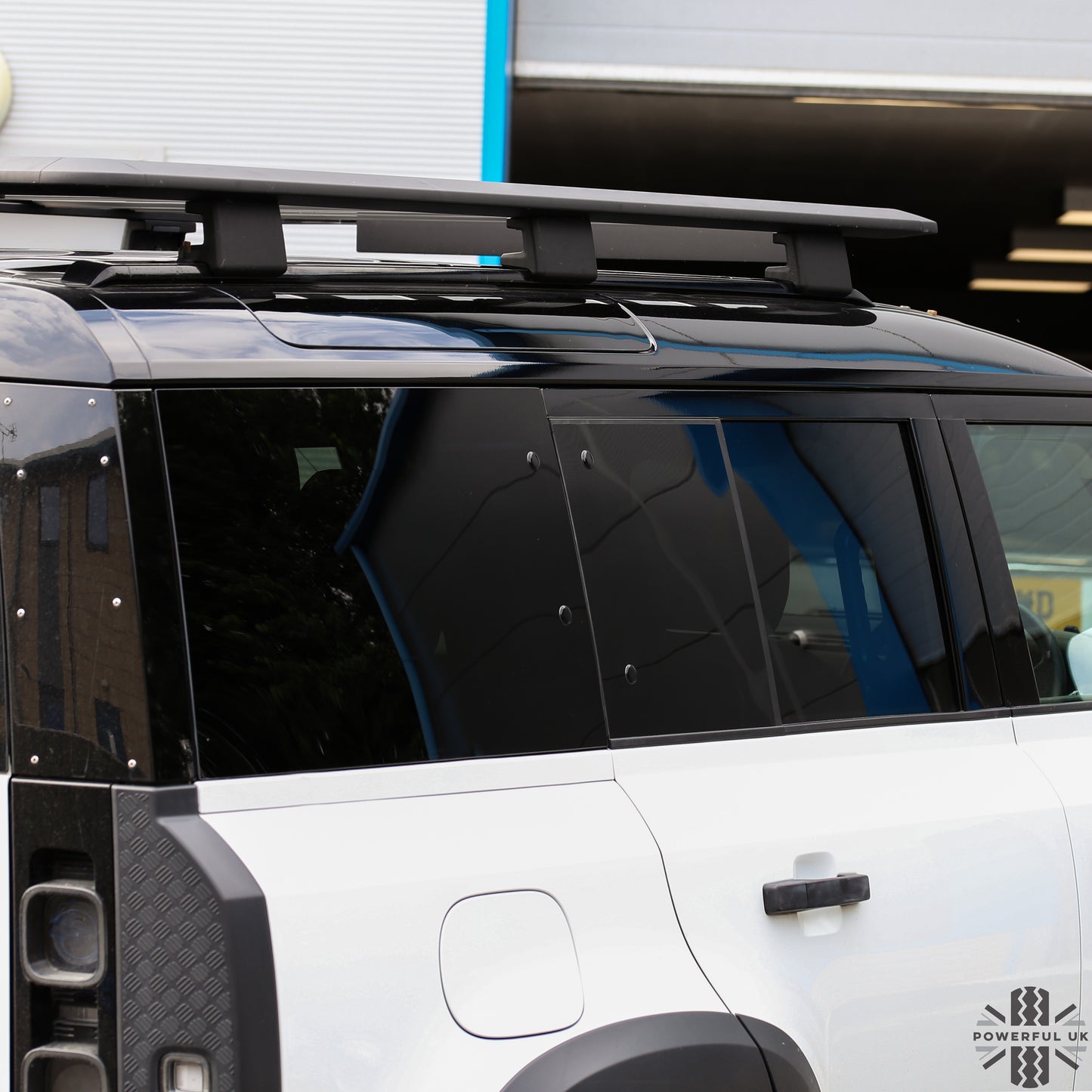 Side Panel Delete Stickers - Black x8 - for Land Rover Defender L663