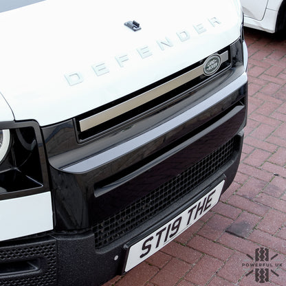 Front Grille Bar in Starlight Satin Chrome (Genuine) for Land Rover Defender L663