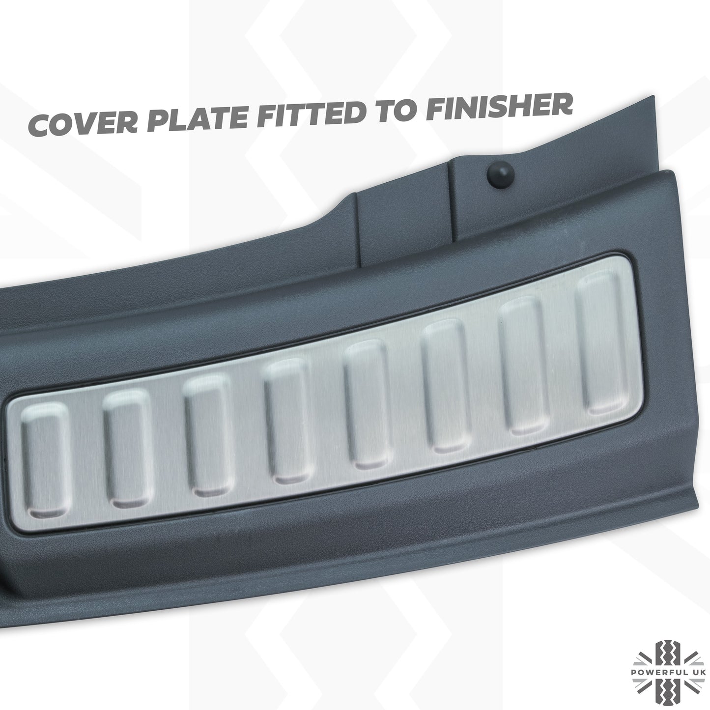 Interior Boot Threshold Finisher Trim Inserts - Stainless Steel - for Land Rover Discovery Sport