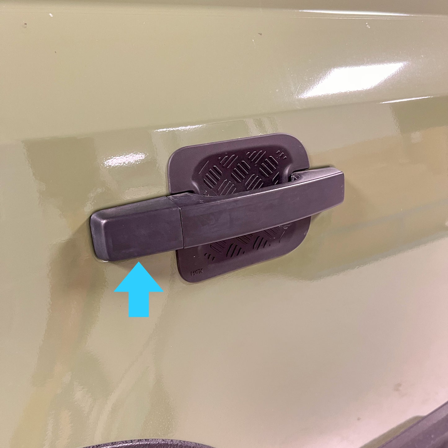 Door Handle End Piece for Land Rover Defender L663 - Textured Black - NO Key Hole